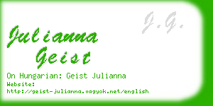 julianna geist business card